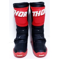 Thor 2022 Motocross Boots Radial Black / Red Size 10 US (Pre-Owned)
