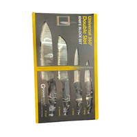 GrooveTech Universal 360 4 Knife Block Set (NEW)