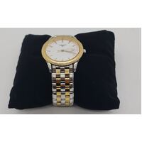 Longines L47163227 FQuartz White Dial Two Tone Bracelet Strap Watch, Gold/Silver (Pre-Owned)