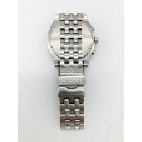 Nixon Synchronicity Time Teller Stainless Steel Chrono Unisex Quartz Watch