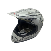 RXT Racer II 2013 White Gunmetal Antman Design Large Helmet (Pre-Owned)