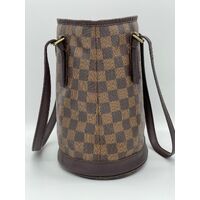 Louis Vuitton 2007 Damier Ebène Marais Shoulder Bag Leather Brown N42240