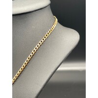 Unisex 9ct Yellow Gold Curb Link Necklace (Pre-Owned)