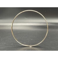 Ladies Solid 15 grams 9ct Yellow Gold Round Bangle Fine Jewellery