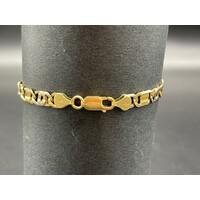 Unisex Solid 18ct Yellow Gold Birdseye Link Bracelet Fine Jewellery 14.6 Grams