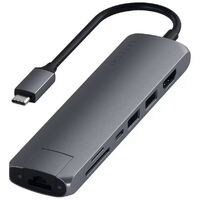 Satechi USB Type-C Slim Multi-Port with Ethernet Adapter Space Grey