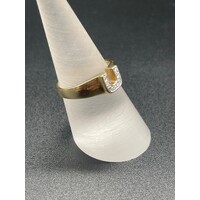 Ladies Solid 9ct Yellow Gold Letter U Ring Fine Jewellery 2.9 Grams Size UK O