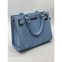 Colette by Colette Hayman Ladies Blue Handbag with Textured Faux Leather