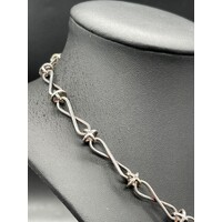 Unisex 925 Sterling Silver Choker Necklace (Pre-Owned)