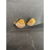 Ladies 21ct Yellow Gold Earrings (Pre-Owned)