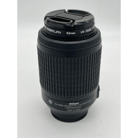 Nikon Camera Lens AF-S DX VR Zoom Nikkor 55-200mm f/4-5.6G IF-ED with Black Bag