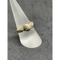 Ladies 14ct Yellow Gold CZ Ring (Pre-Owned)