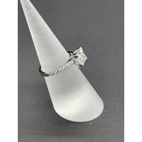 Ladies 18ct White Gold Engagement Diamond Ring (Pre-Owned)