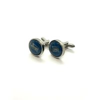 Triumph Silver Tone Stainless Steel Cufflinks Fashion Piece (Pre-owned)