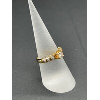Ladies 14ct Yellow Gold Diamond Ring (Pre-Owned)