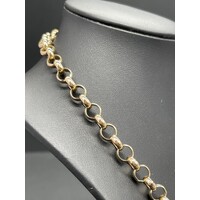 Ladies 9ct Yellow Gold Belcher Link Necklace