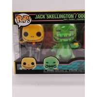Funko Pop! The Nightmare Before Christmas Blacklight 4 Pack Figures (Pre-owned)