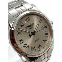 Tissot Men’s PR 100 Sapphire Crystal Silver Tone Watch (Pre-owned)