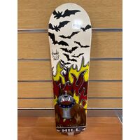 Frankie Hill Artist Series 4-50 Custom Bulldog/Bat Decal Finish Skateboard Deck