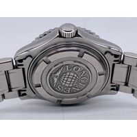 Longines L3 102 4 Admiral 30mm Diver Watch Silver Metal Band Analog Display