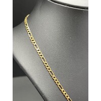 Unisex 18ct Yellow Gold Figaro Link Necklace (Pre-Owned)