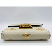 Gucci Padlock Medium Bees Wallet in Mystic White (Pre-owned)