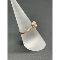 Ladies 14ct Yellow Gold Pandora Heart Ring (Pre-Owned)