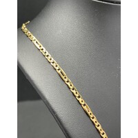 Unisex 18ct Yellow Gold Mariner/Birdseye Link Necklace (Pre-Owned)