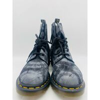 Dr. Martens 1460 Pascal Tie Dye Black Charcoal Grey Unisex Boots