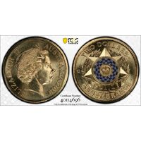 Australia PCGS MS67 2019 $2 Coin Police Remembrance C Mark Collectable Coin