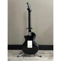 Hornsay 6 String Electric Guitar Black with Guitar Bag (Pre-owned)