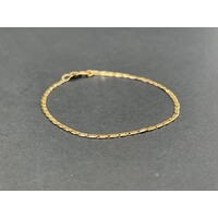 Unisex 14ct Yellow Gold Birdseye Link Bracelet (Pre-Owned)