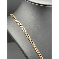 Unisex 10ct Yellow Gold Curb Link Necklace