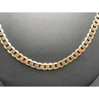 Unisex 9ct Yellow Gold Curb Link Necklace