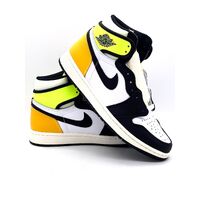 Nike Air Jordan 1 Retro High OG Volt Gold 555088118 Size 9 US Mens Athletic Shoe