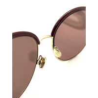 Christian Dior New Volute NOASQ 57 18 145 Gold Burgundy Womens Sunglasses