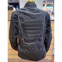 Torque Large Nylon Motorcycle Jacket and Pants Black Reflective and Padded