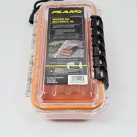 Plano 1450 Guide Series Waterproof Case Small Clear Orange Dry Box