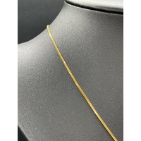 Unisex 22ct Yellow Gold Snake Bone Link Necklace