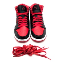 Nike Air Jordan 1 Mid Alternate Bred DQ8426 060 Black Fire Red White Shoes 8 US