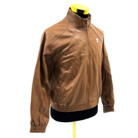 Adidas Originals Adicolor Trefoil Faux Leather Jacket Ladies Wild Brown II6102