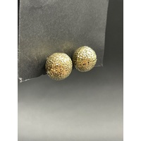 Ladies 18ct Yellow Gold Ball Stud Earrings