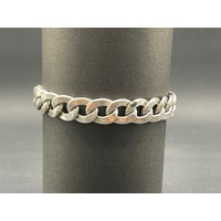 Mens 925 Sterling Silver Curb Link Bracelet