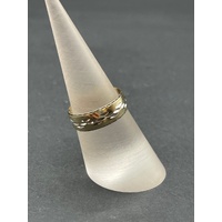 Mens 9ct Yellow Gold Band Ring