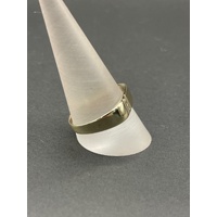 Mens 9ct Yellow Gold Signet Diamond Ring