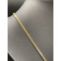 Unisex 18ct Yellow Gold Curb Link Necklace