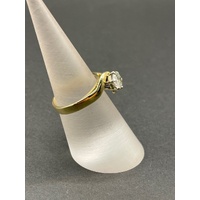Ladies 18ct Yellow Gold Diamond Solitaire Ring
