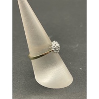 Ladies 9ct Yellow Gold Diamond Cluster Ring