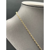 Ladies 9ct Yellow Gold Belcher Link Necklace