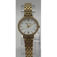 Michael Kors MK4422 Ladies Stainless Steel Gold Tone Quartz Watch 5 ATM